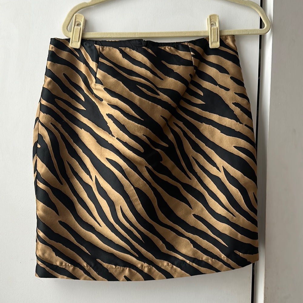 Tiger Print Skirt